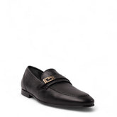 Italian Men Black Leather Shoes #4964